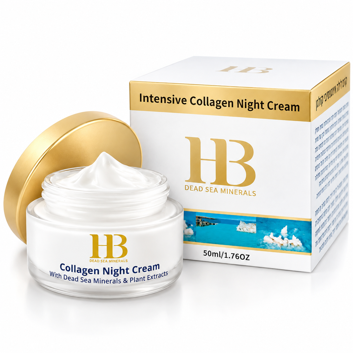 HB Kollagen Nachtcreme Totes Meer Mineralien 50ml