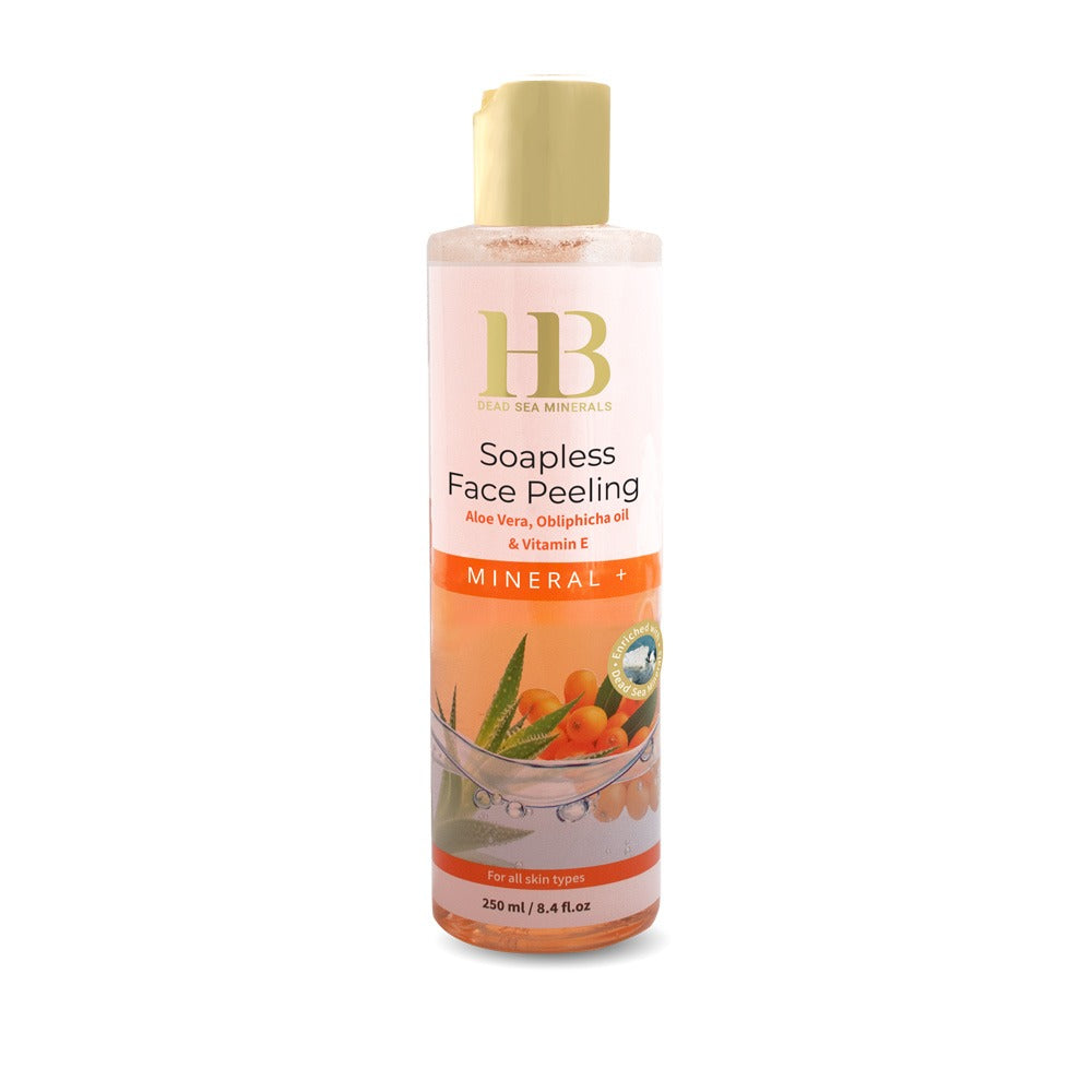 HB Seifenfreies Gesichtspeeling mit Aloe Vera, Obliphicha-Öl & Vitamin E 250 ml