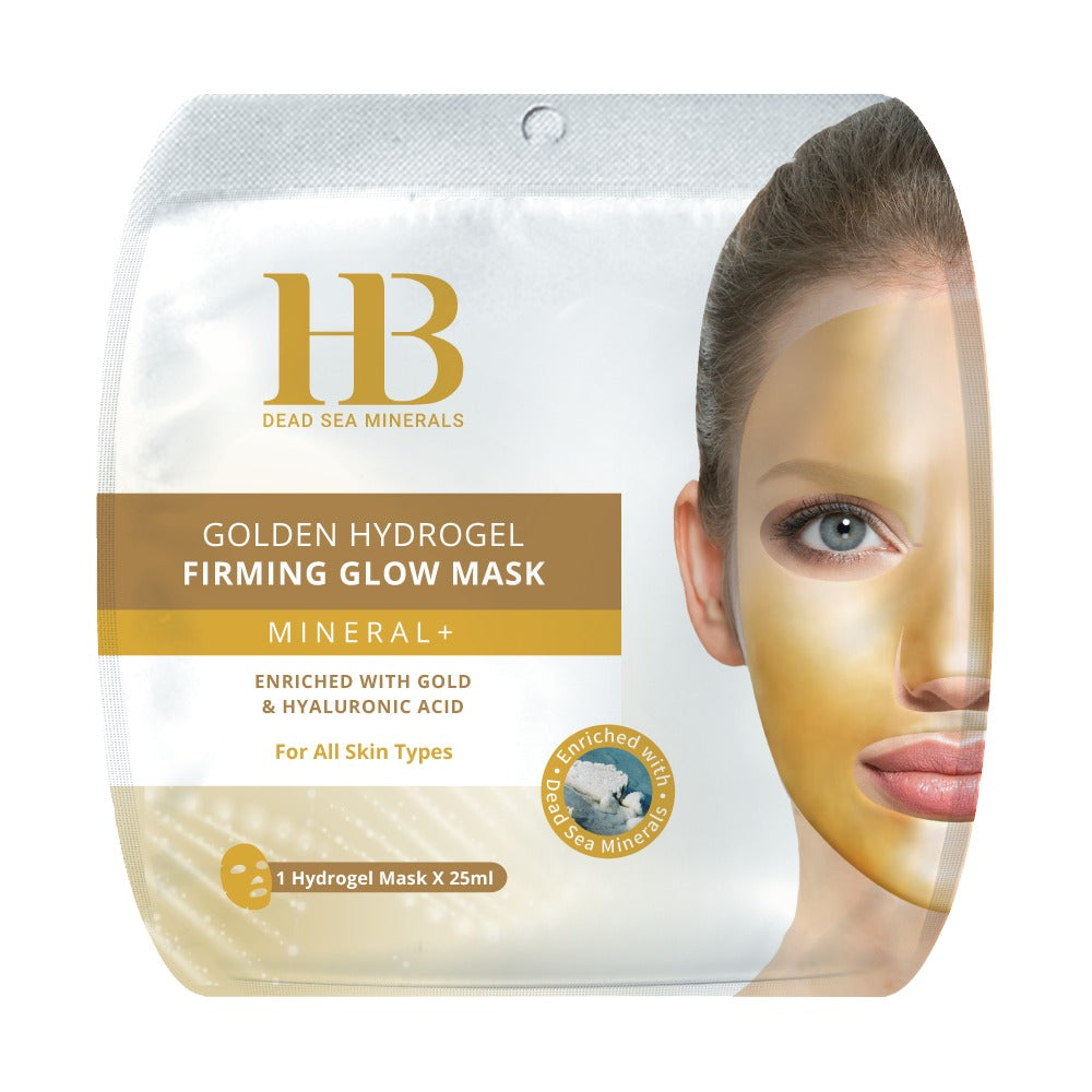 HB Hydrogel Gold Tuchmaske – Totes Meer & Hyaluron 1 Stück
