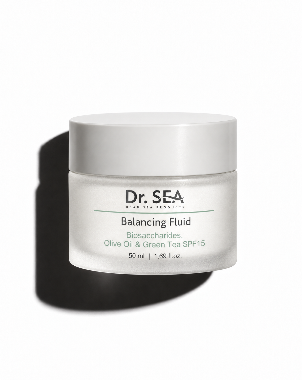 Dr.SEA Balancing Fluid - Biosaccharides, Olive Oil & Green Tea SPF15, 50 ml